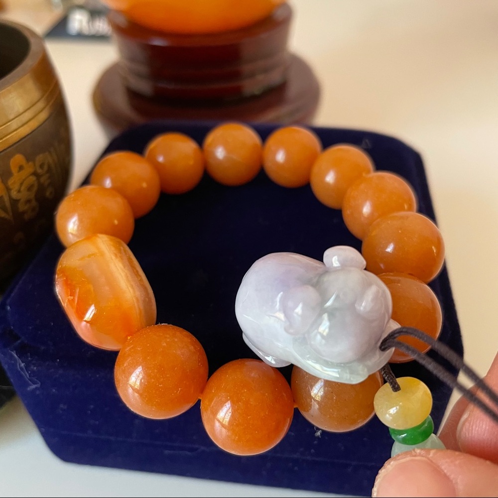 Certified Natural Burmese Jadeite Jade Pendant